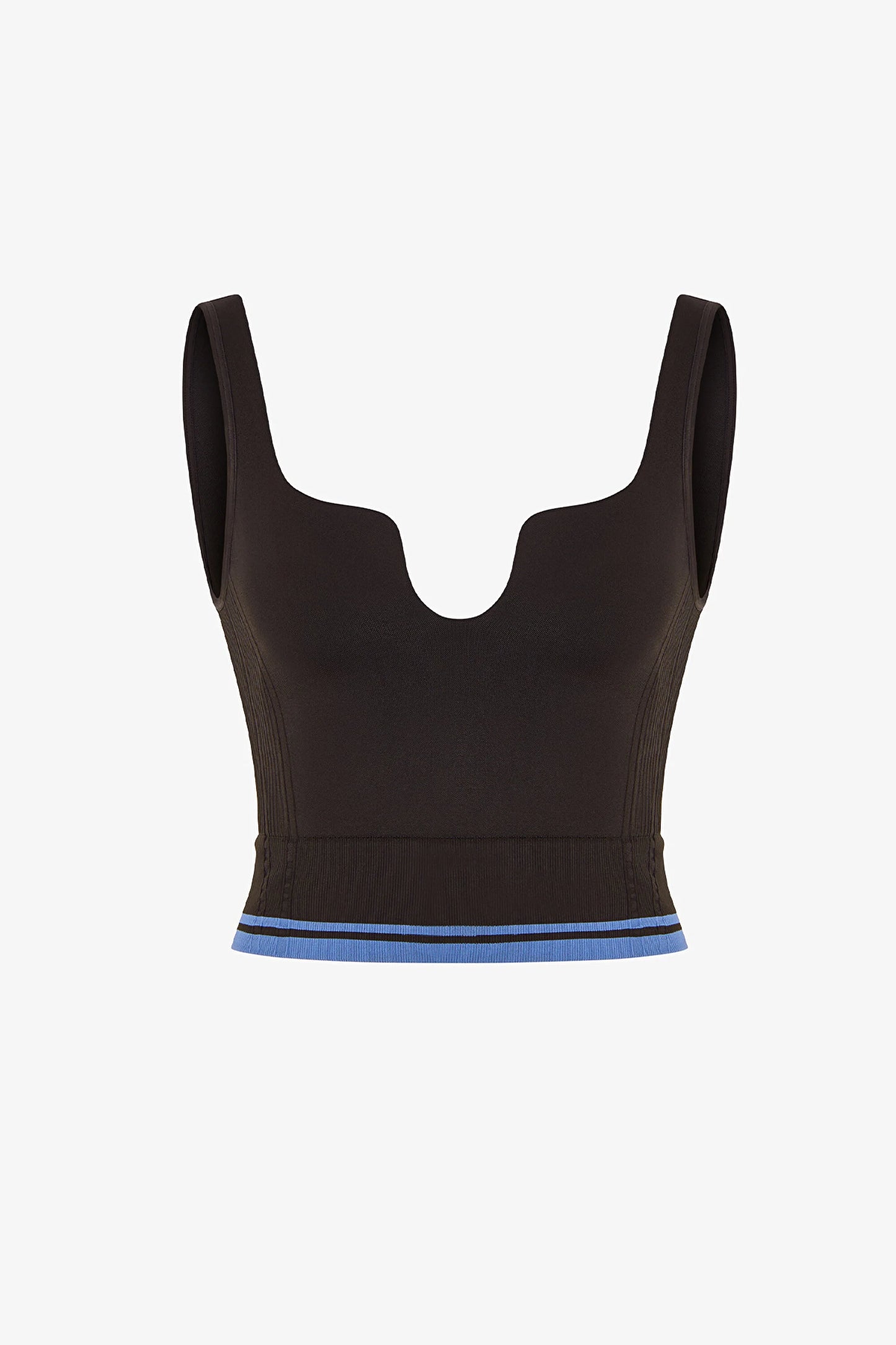 Haki Seamless Dikişsiz Kalp Yaka Çıkarılabilir Pedli Spor Sütyeni