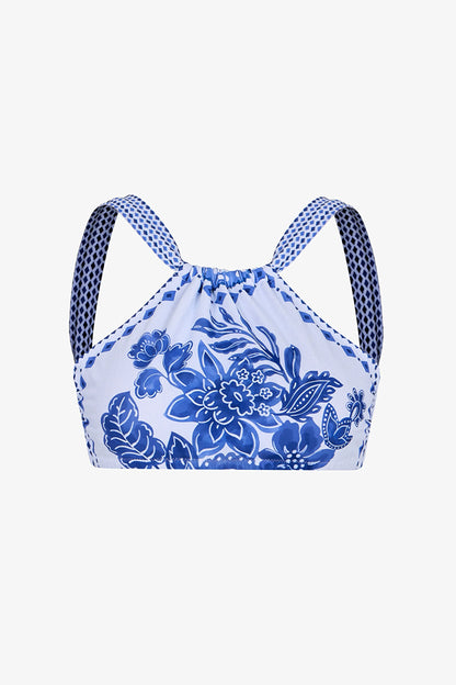 Renkli Giana Halter Bikini Üstü