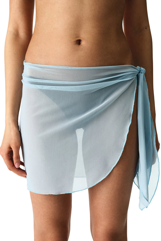 Pastel Mavi Jolie Mesh Pareo