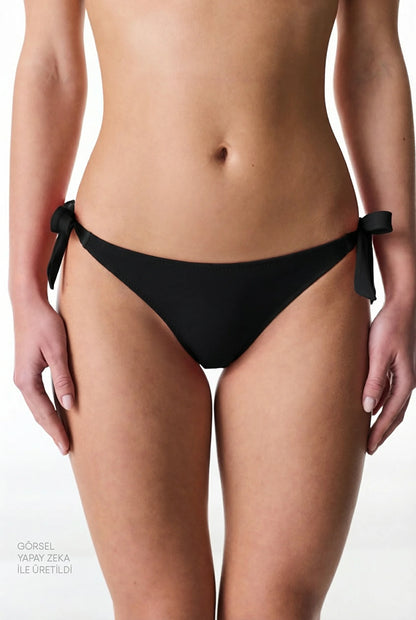 Siyah String Bikini Altı