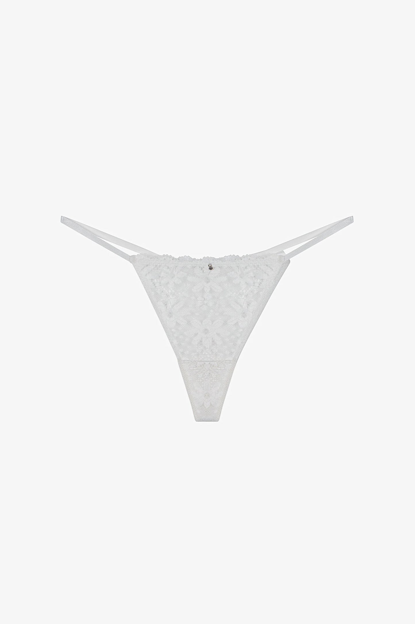 Kırık Beyaz Lace Dantel String Külot