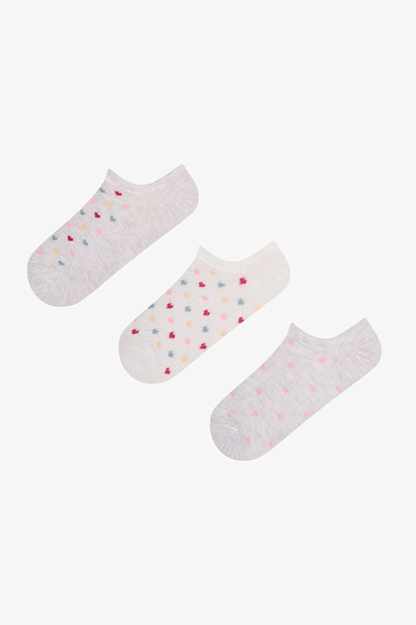 Cross Heart 3'lü Sneaker Çorabı