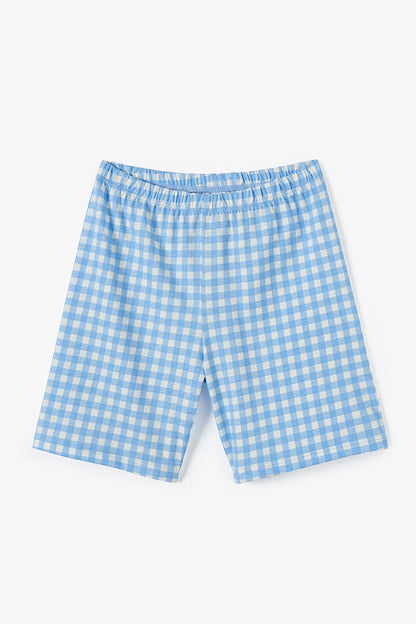 Gokyüzü Mavisi Erkek Çocuk Pajamas On Pamuklu Pijama Takımı