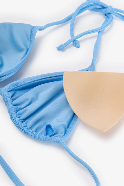 Mavi Eulina Üçgen Bikini Üstü