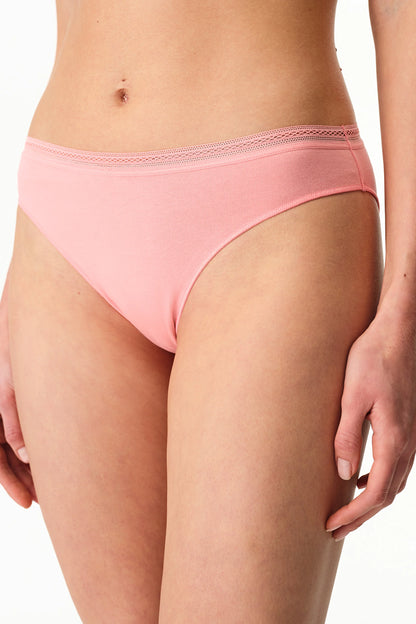 Pembe Easy Pamuklu Trim Slip Külot