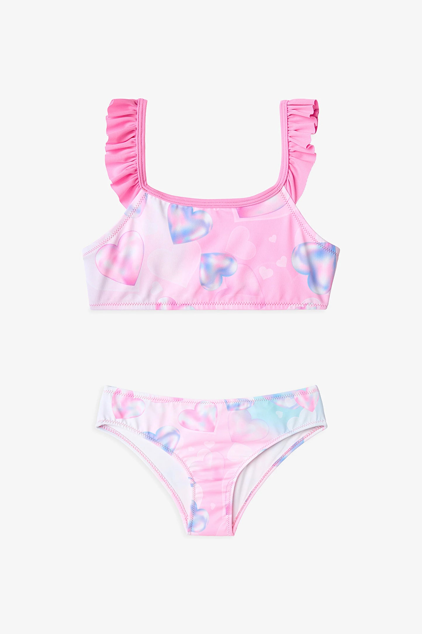 Renkli Kız Çocuk Adela Halter Bikini Takımı