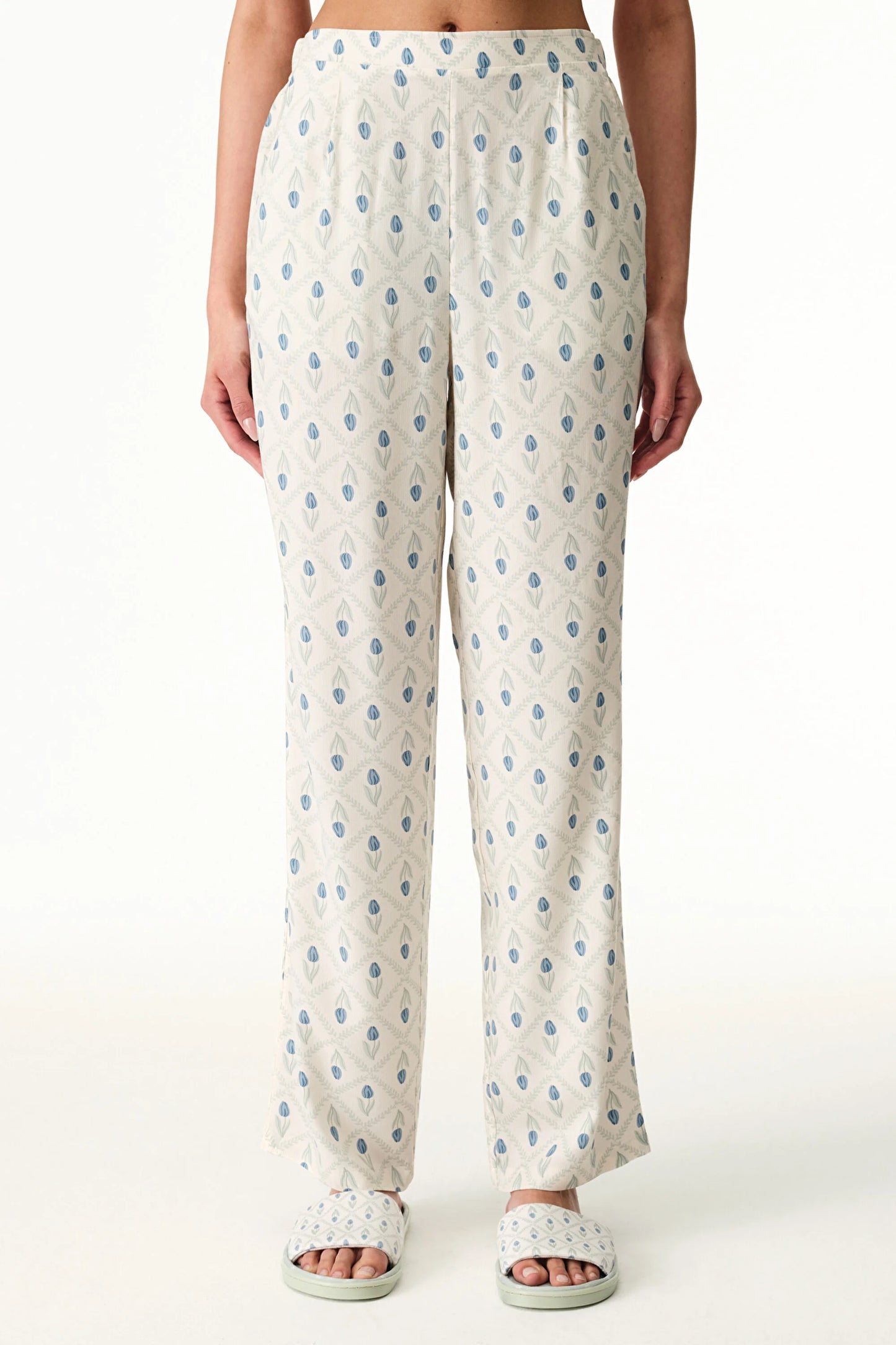 Renkli Serenity Floral Pant Pijama Altı