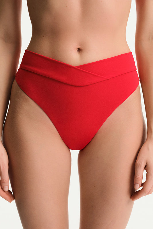 Kırmızı V Slip Bikini Altı