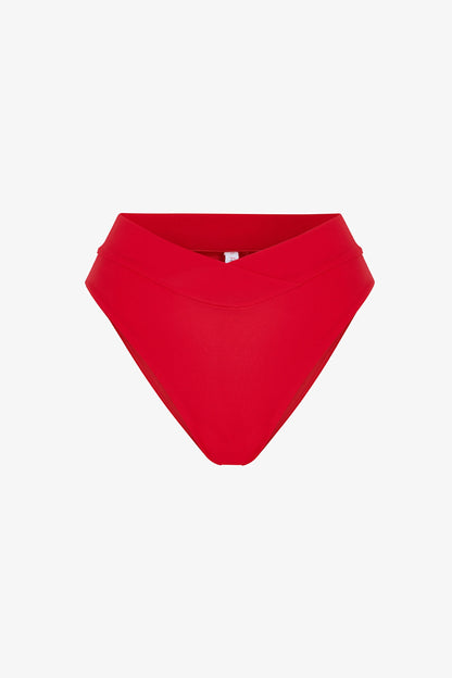Kırmızı V Slip Bikini Altı