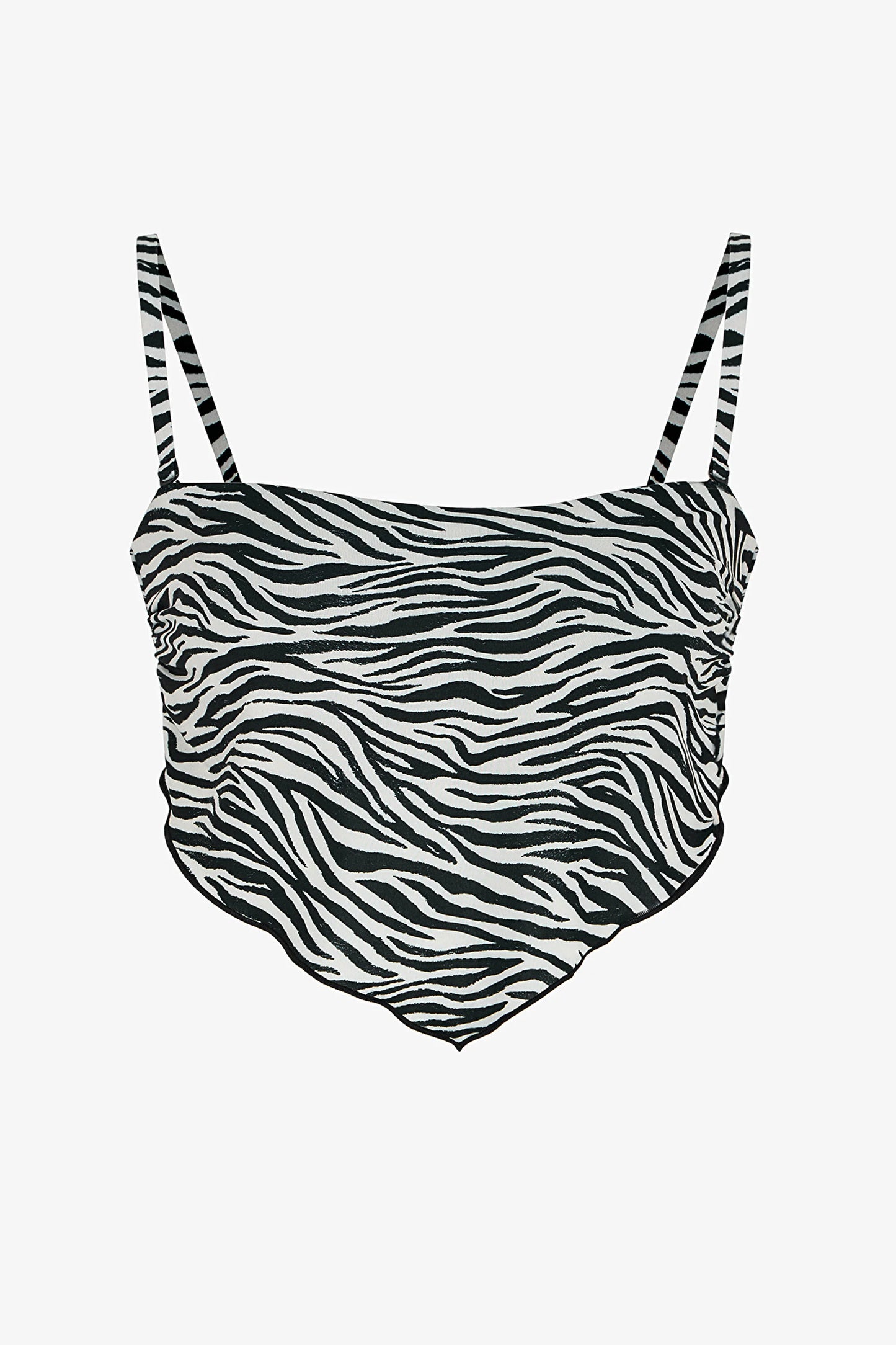 Wıld Zebra Scarf Bikini Üstü
