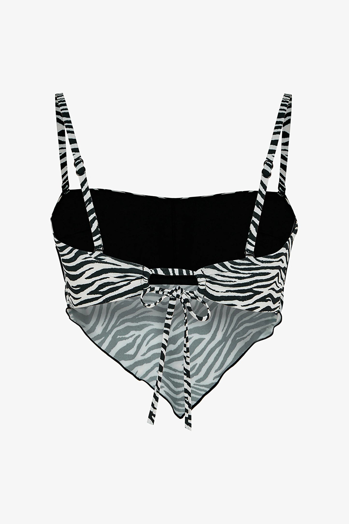 Wıld Zebra Scarf Bikini Üstü