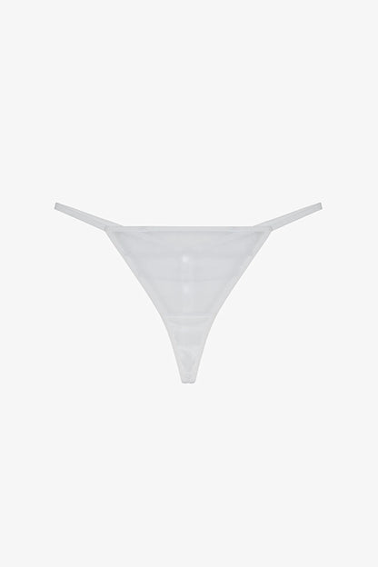 Kırık Beyaz Mesh String Külot