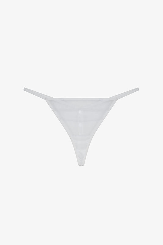Kırık Beyaz Mesh String Külot