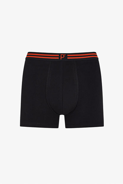 Erkek Renkli Solid Black Çoklu Boxer