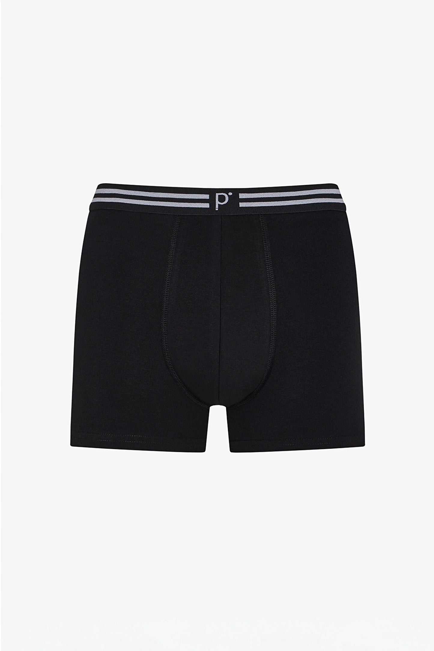 Erkek Renkli Solid Black Çoklu Boxer