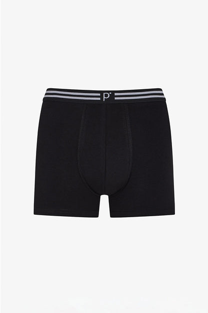 Erkek Renkli Solid Black Çoklu Boxer