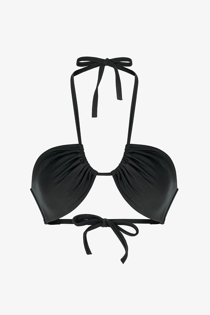 Siyah Reverse V Bikini Üstü