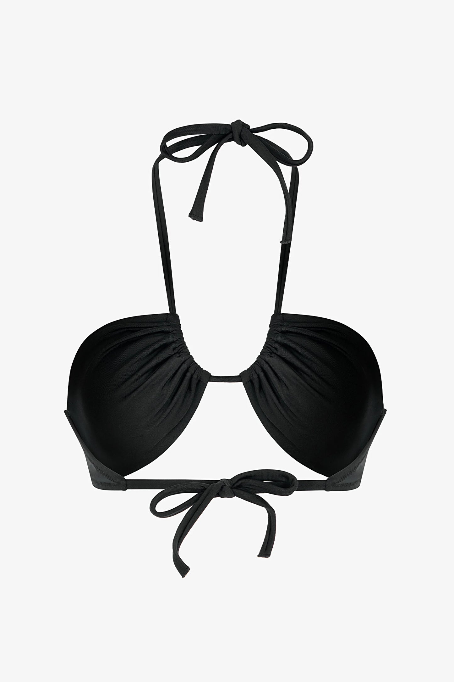 Siyah Reverse V Bikini Üstü