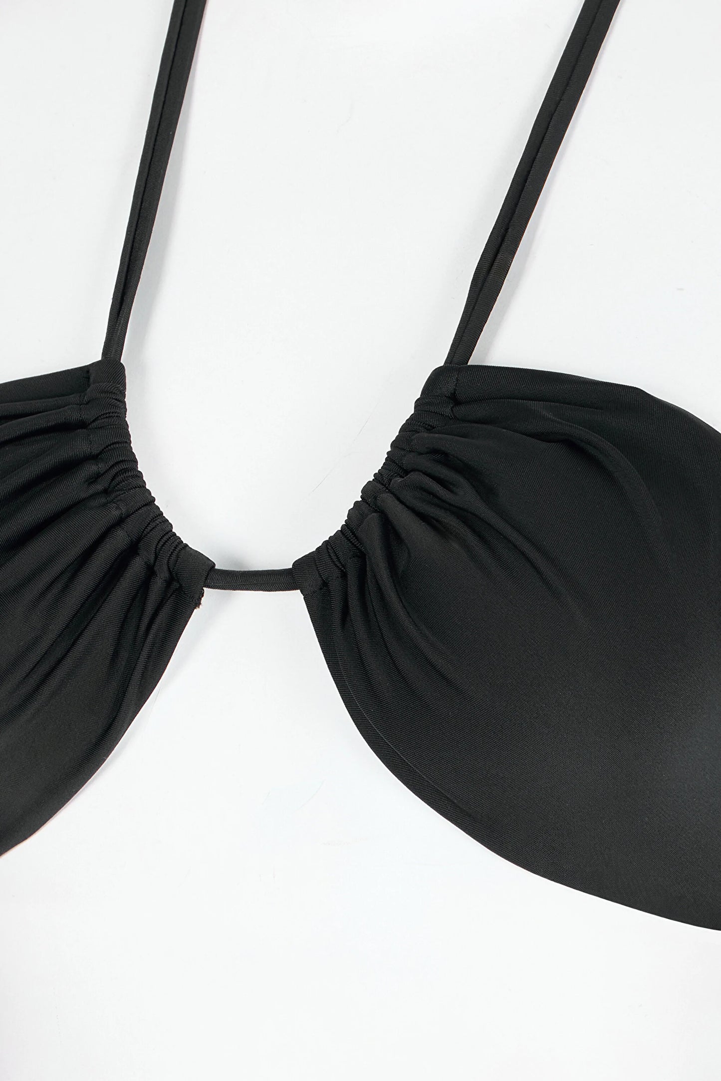 Siyah Reverse V Bikini Üstü