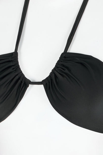 Siyah Reverse V Bikini Üstü