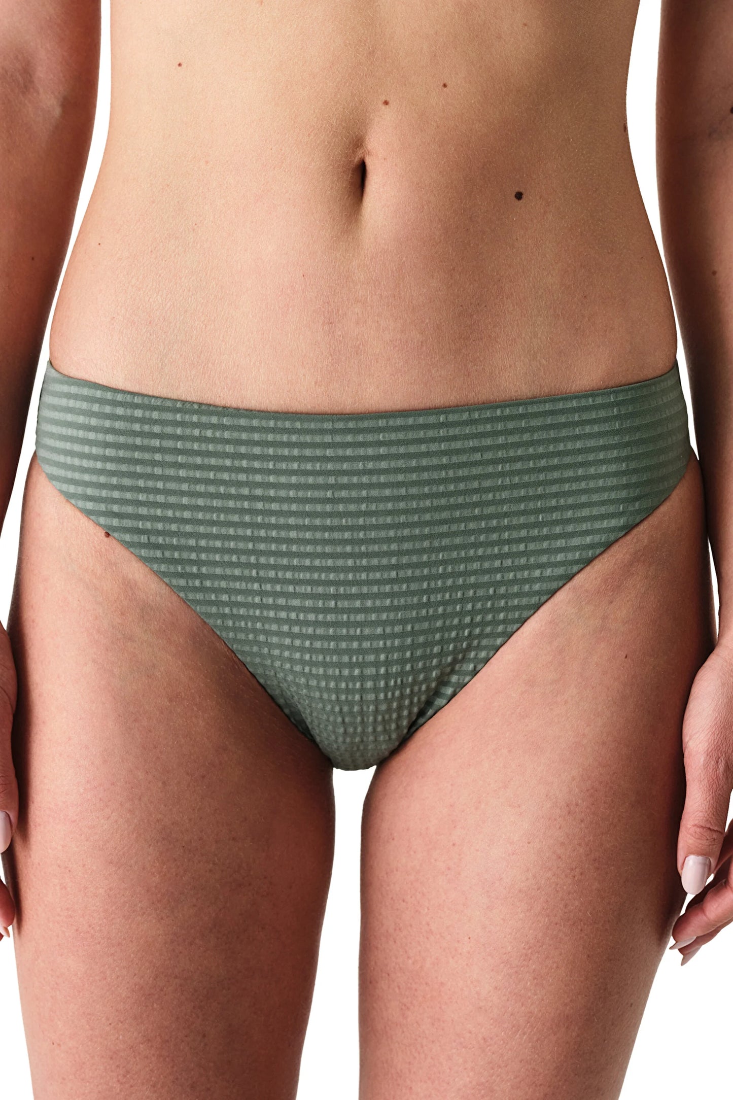 Koyu Yeşil Rana Green High Leg Slip Bikini Altı