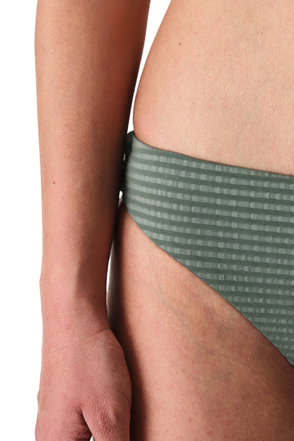 Koyu Yeşil Rana Green High Leg Slip Bikini Altı