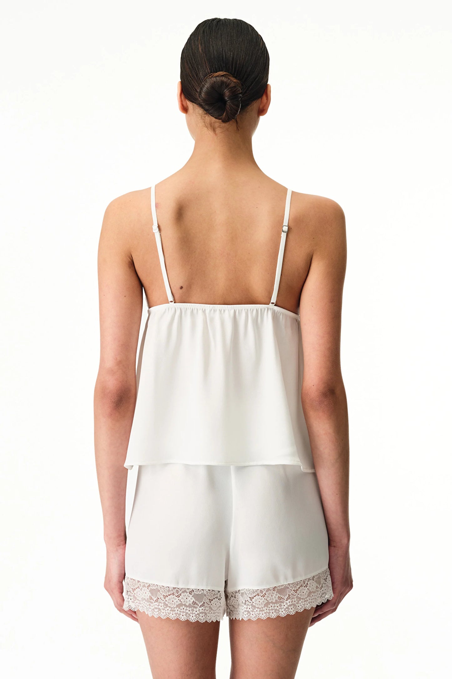 Kırık Beyaz Bridal Charming Şortlu Pijama Takımı