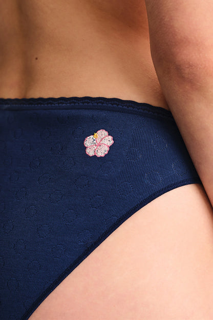 Lacivert Pointel Slip Külot