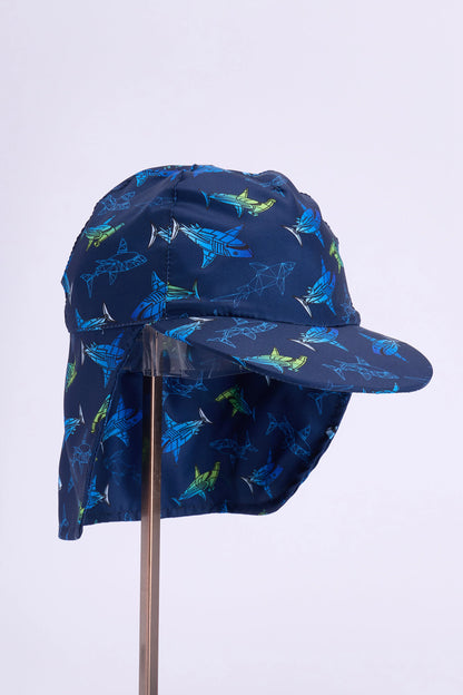 Renkli Erkek Çocuk Degrade Shark Şapka