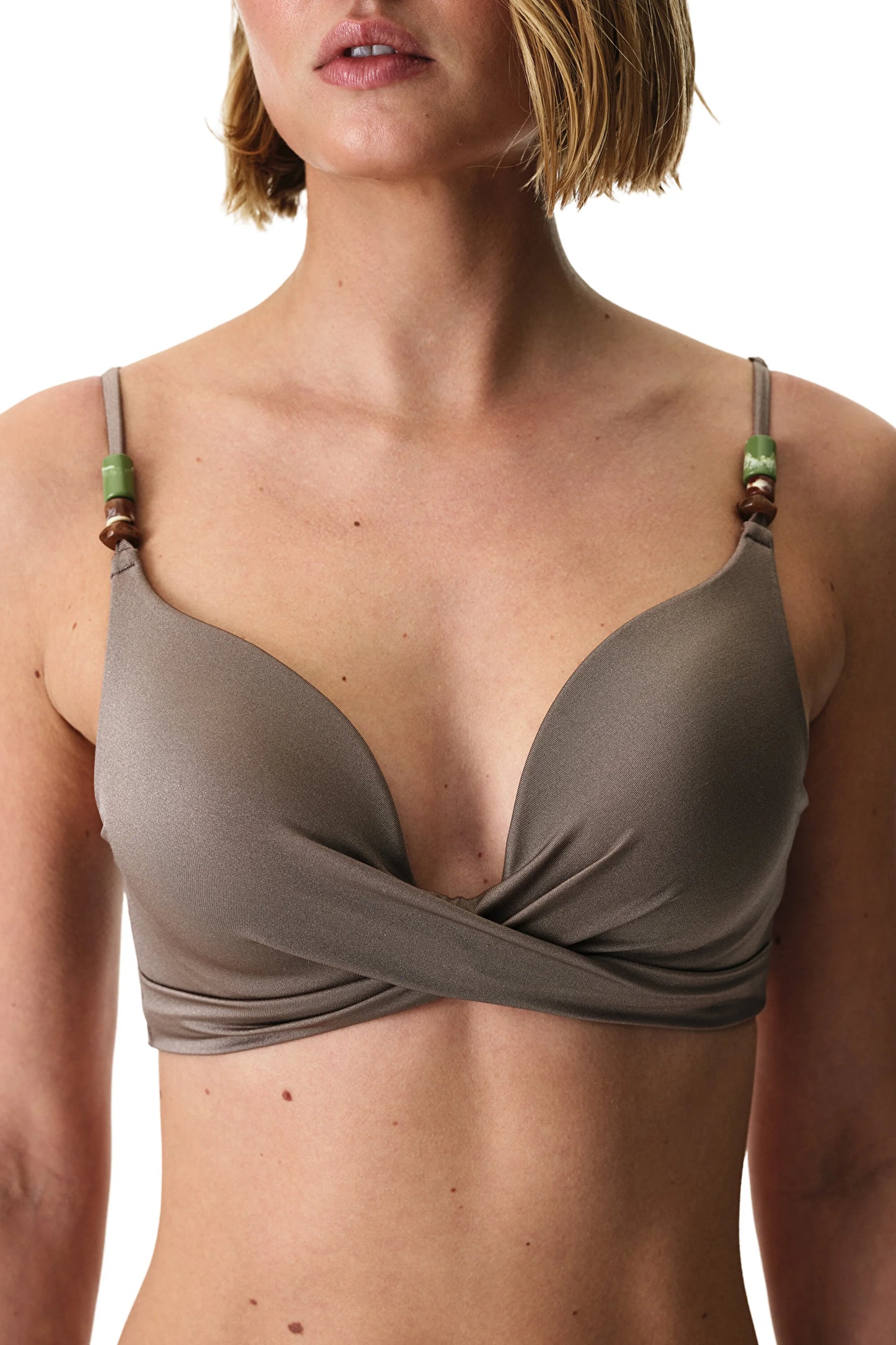 Deve Tüyü Naiara Intense Push Up Destekli Bikini Üstü
