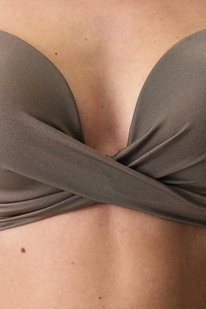 Deve Tüyü Naiara Intense Push Up Destekli Bikini Üstü