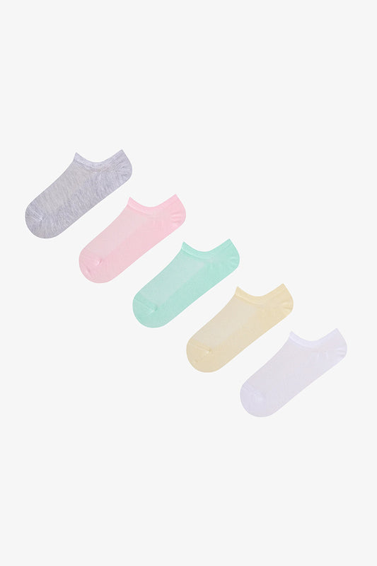 So Pastel 5'li Sneaker Çorabı