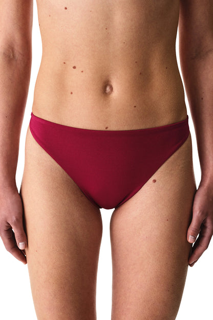 Bordo Evelyn Minimal Slip Bikini Altı