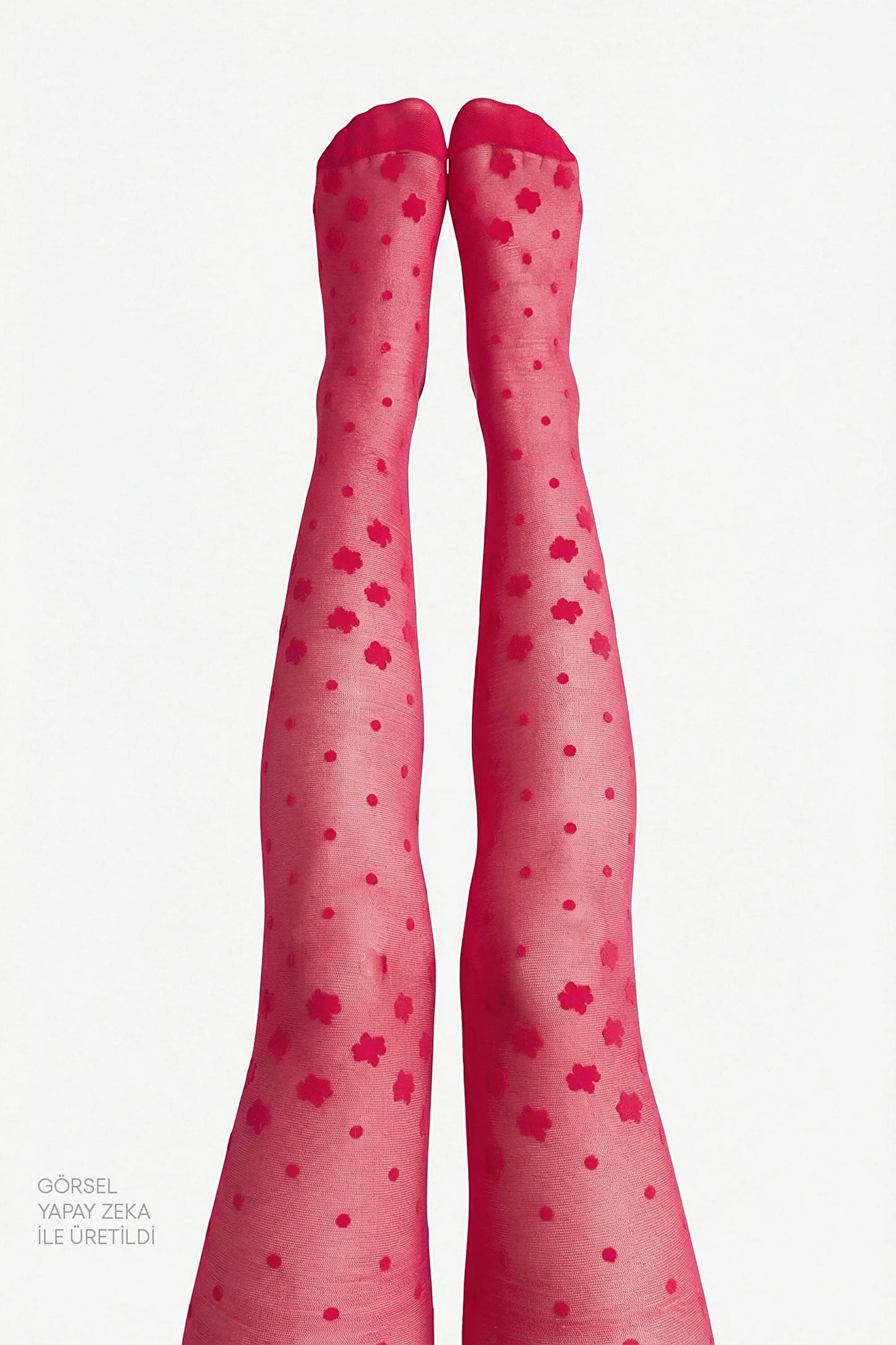 Kız Çocuk Pretty Dotted Daisy Külotlu Çorap