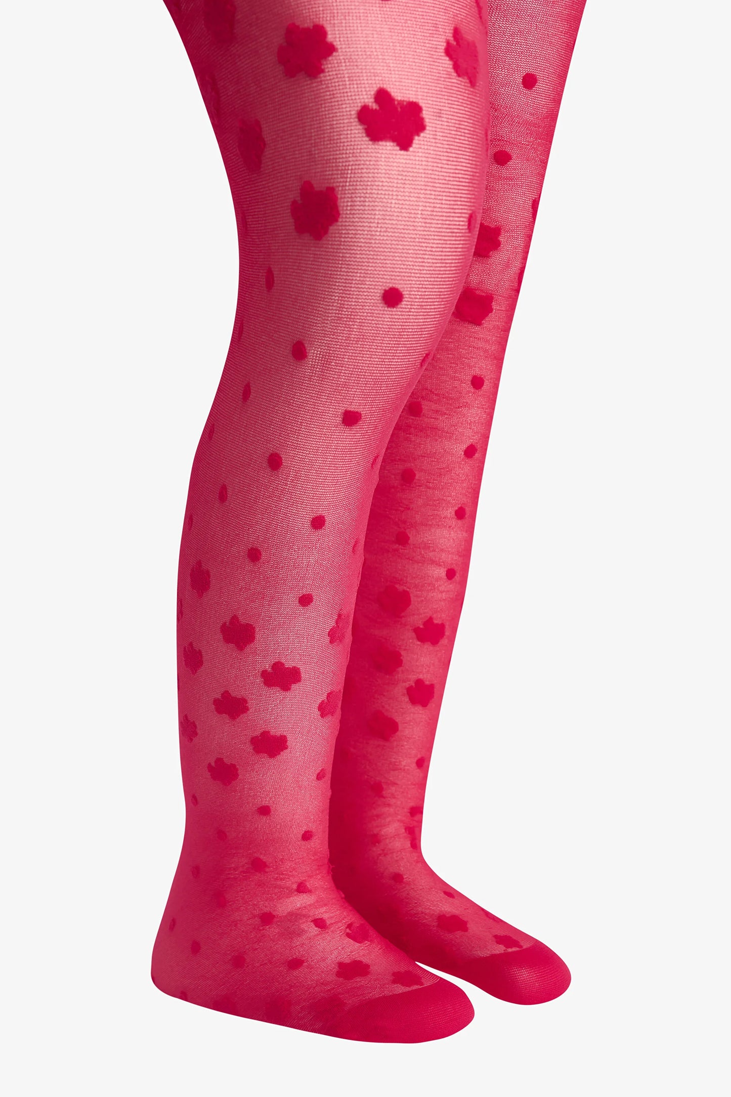 Kız Çocuk Pretty Dotted Daisy Külotlu Çorap