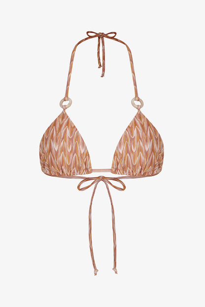 Renkli Kacie Üçgen Bikini Üstü