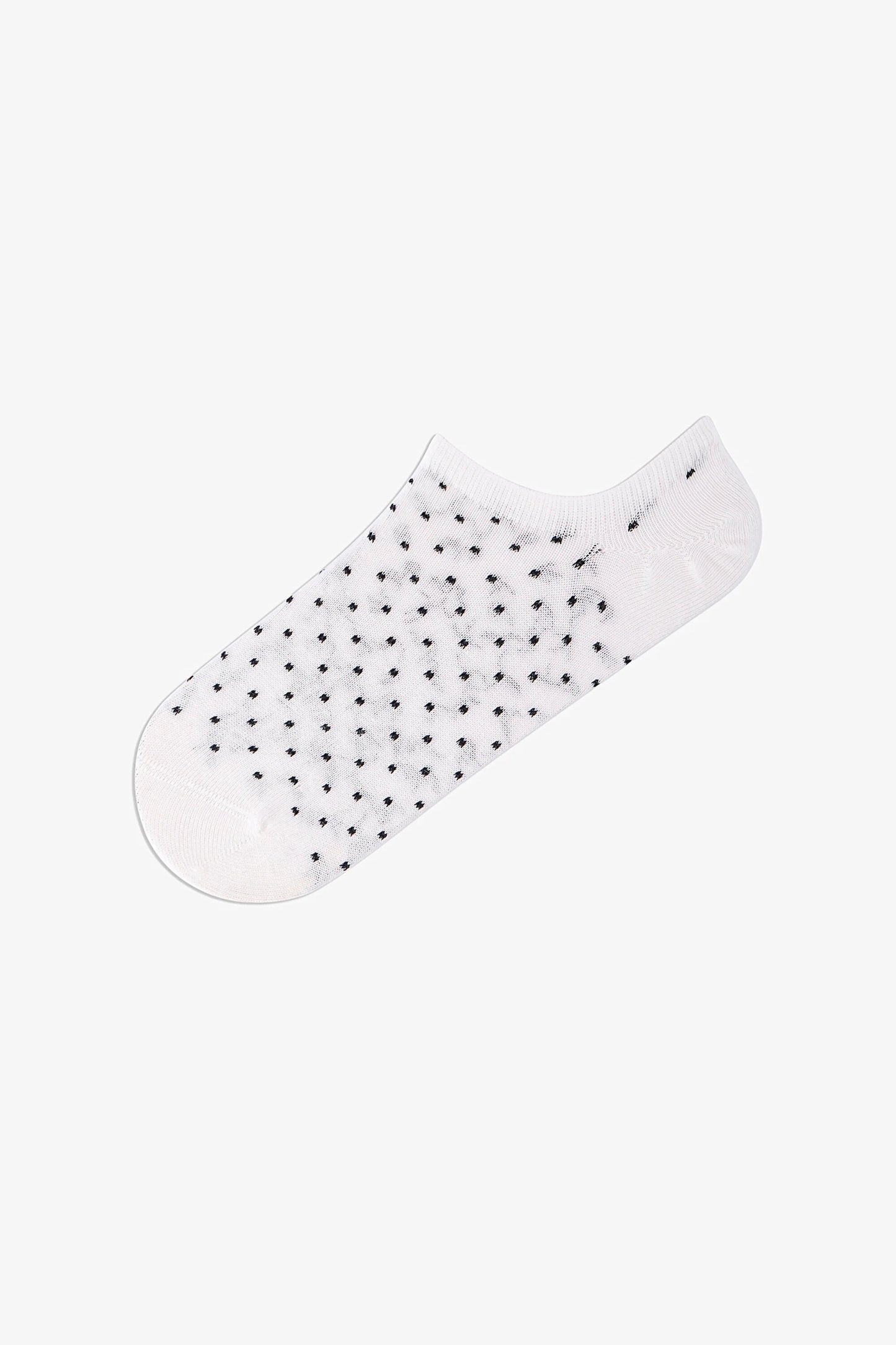 3 Çift Burun Dikişsiz Puantiye Ve Çizgi Desenli Sneaker Çorap
