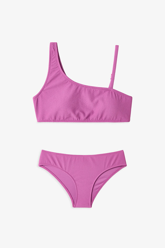 Mor Genç Kız Emma Tek Omuz Bikini Takımı