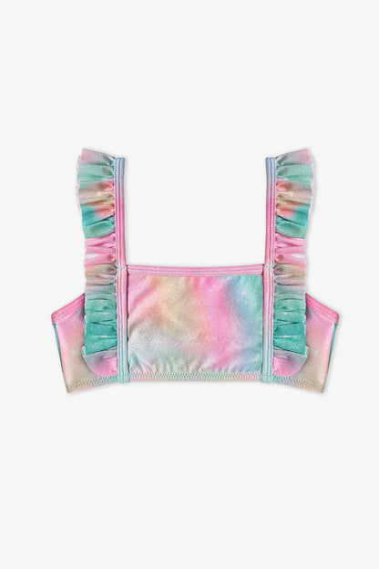 Renkli Kız Çocuk Magic Mist Bandeau Bikini Takımı