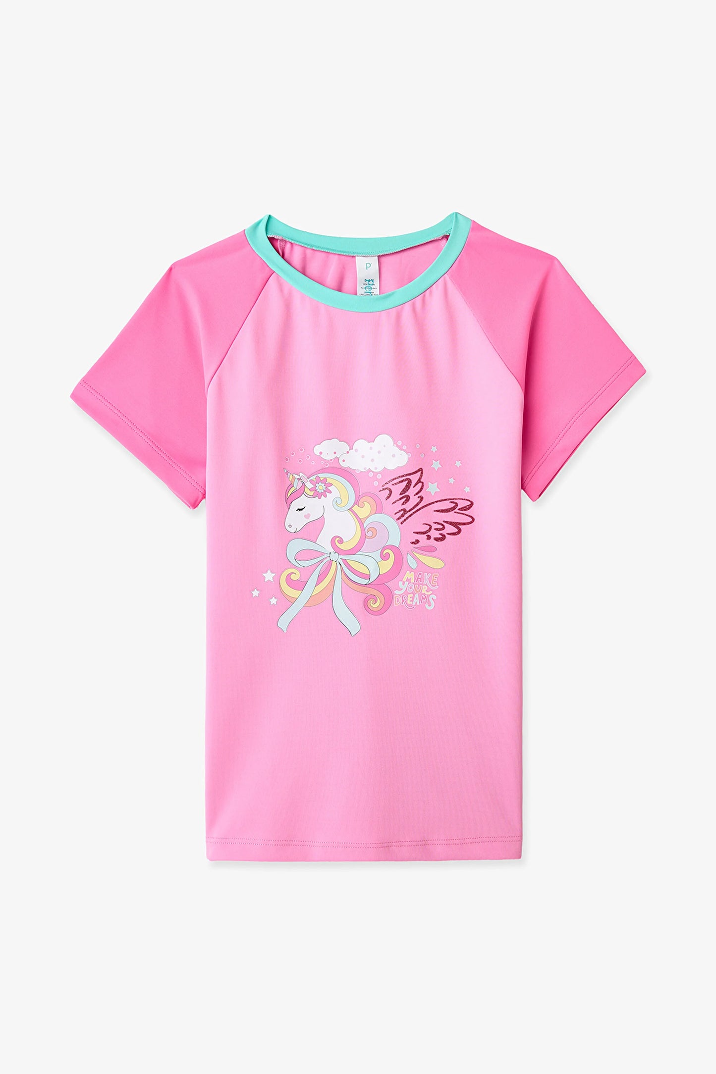 Açık Pembe Kız Çocuk Dream Unicorn Uv Üst