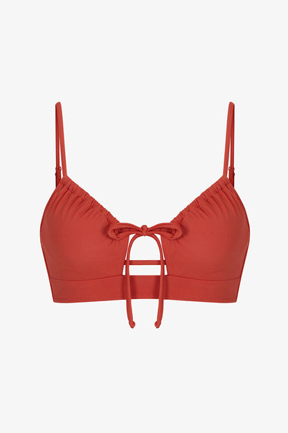 Tarçın Front Opening Bikini Üstü