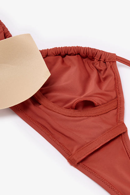 Tarçın Front Opening Bikini Üstü
