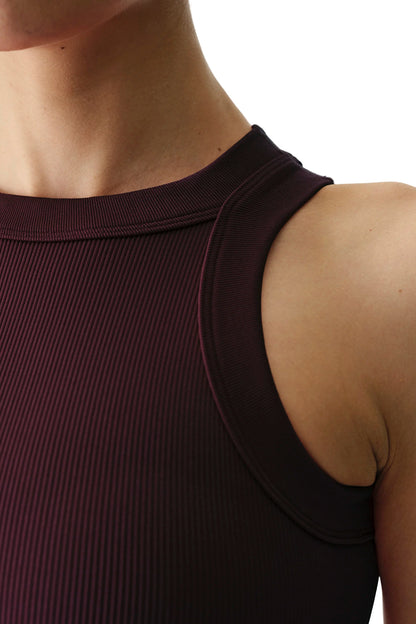 Bordo Seamless Dikişsiz Halter Yaka Askılı Atlet