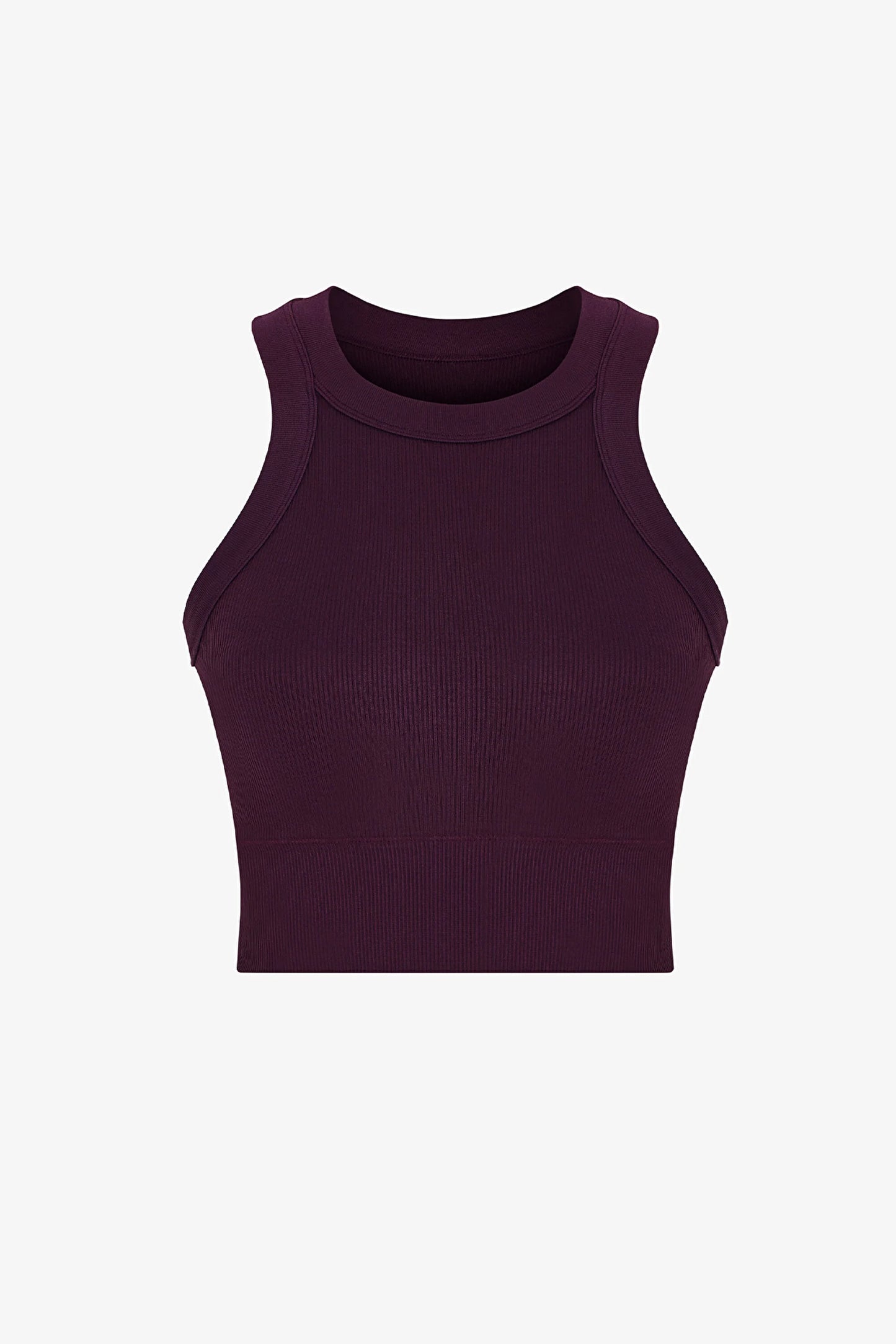 Bordo Seamless Dikişsiz Halter Yaka Askılı Atlet