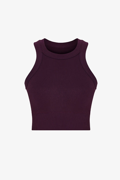 Bordo Seamless Dikişsiz Halter Yaka Askılı Atlet