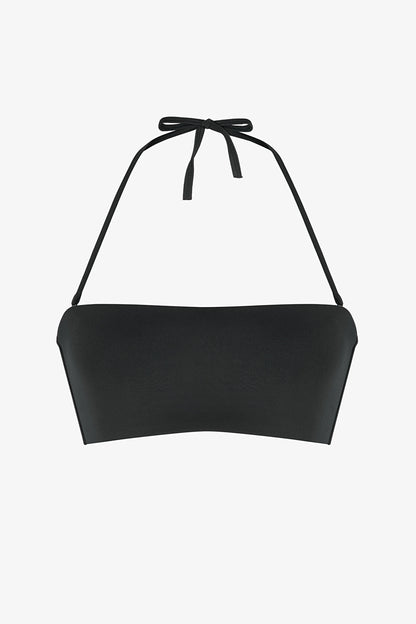 Siyah Straplez Bikini Üstü