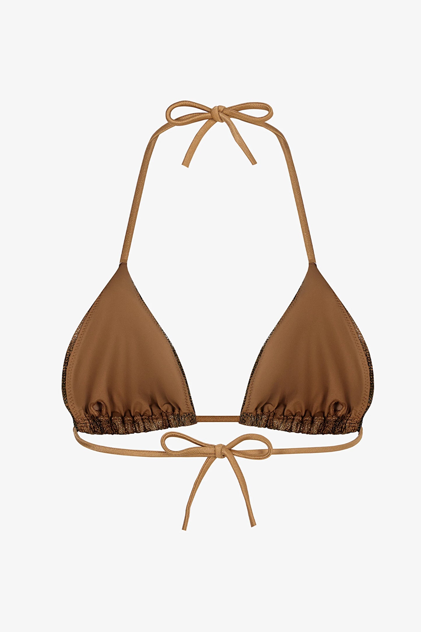 Renkli Destini Üçgen Bikini Üstü