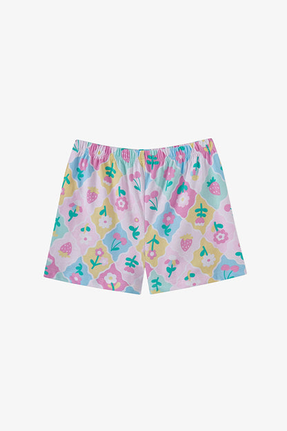 Açık Pembe Kız Çocuk Cherry,berry Pamuklu 2'li Pijama Takımı