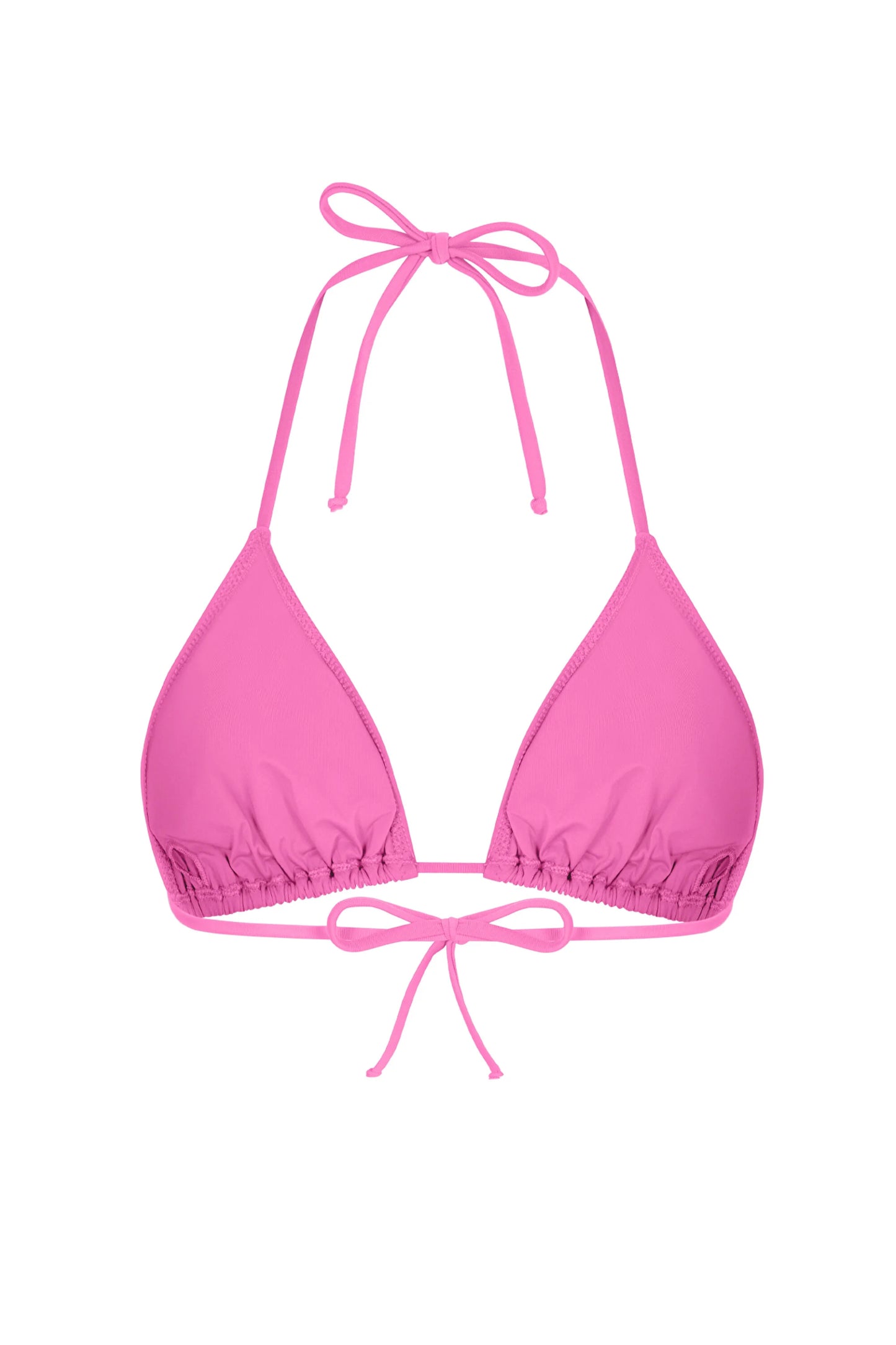 Açık Pembe Üçgen Bikini Üstü
