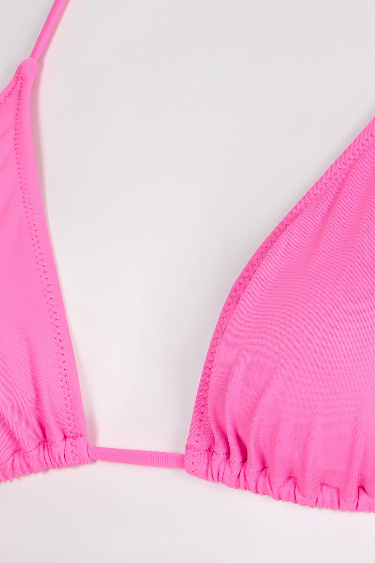 Açık Pembe Üçgen Bikini Üstü